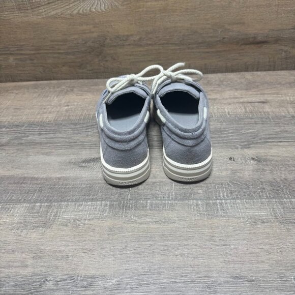 Sperry Cruise PlushStep Light Blue Linen Shoes Women's Size 7.5 - Picture 3 of 7